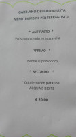 Gabbiano Dei Buongustai menu