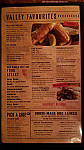 Peddlers Creek BBQ Steakhouse menu
