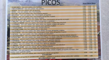 Da Piero Pizzeria menu