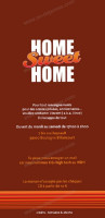 Home Sweet Home menu