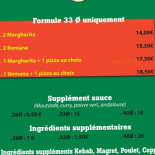 Pop Pizza Fabregues Carte