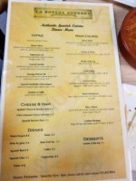 La Bodega Gourmet menu
