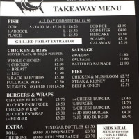 Alex's Fish, Chips And Grill Takeaway And menu