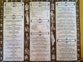 Chateau Coffee Cafe menu