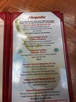 Pancho's Las Vegas menu