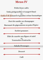 Le Cadet Roussel menu