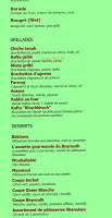 Beyrouth menu