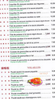 Lotus De Beaune menu