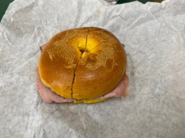 The Bagel Broker food