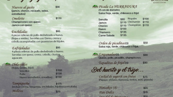 El La Herradura menu