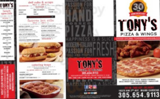 Tony's  Pizza food