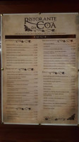 Da Coa menu