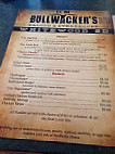 Bullwacker's Saloon menu