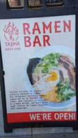 Tajima Ramen North Park menu