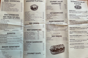 Hot Bagels menu