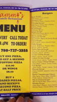 Sammy's Restaurant menu