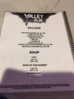 Valley Pub menu