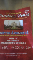 Tandoori House menu