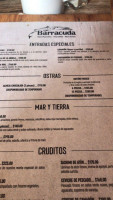 Barracuda menu