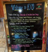 Knight And Day Diner menu