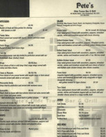 China Cafe' menu