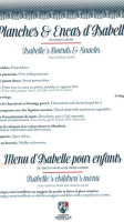 Pointe Isabelle menu