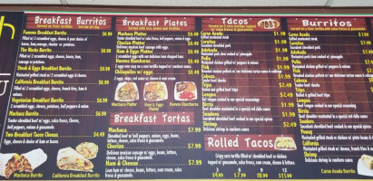 Senor Taquero 2 menu