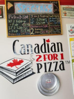 Canadian 2 For 1 Pizza inside