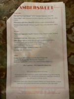 Ambersweet menu
