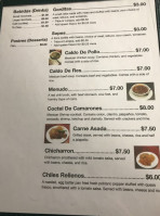 Taqueria Corona menu