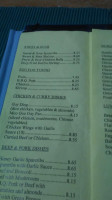 Beachburg Restaurant menu