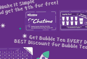 Chatime Nanaimo Bubbletime menu