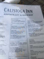 Calistoga Inn Brewery menu