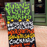 Juan's Flying Burrito food