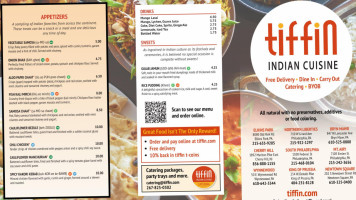 Tiffin Indian Cuisine Philadelphia menu