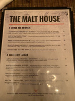 The Malt House Financial District menu