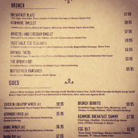 The Corner Tavern menu