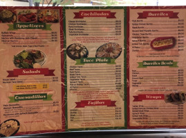 Tico's Tacos Tex Mex menu