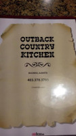 Outback Country Kitchen menu