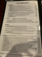 Thai Garden & Noodle House menu