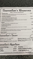 Shananigan's Coffee & Dessert Bar menu