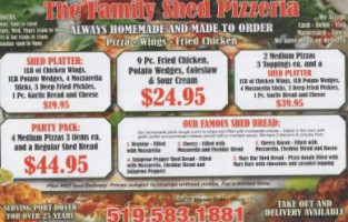 The Family Shed Pizzeria outside