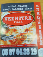 Veenstra Pizza menu