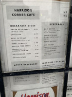 Harrison Corner menu