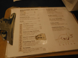 Tricera Coffee menu