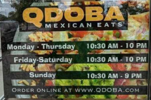 Qdoba Mexican Eats inside
