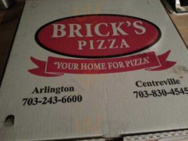 Bricks Pizza menu