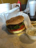 Juicy's Giant Hamburgers food