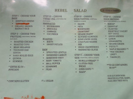 Rebel Salad menu