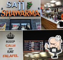 Sajj Shawarma food